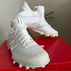 New Balance Men's Freeze 2.0 White Lacrosse Cleats - Size 13 (2E Wide) NIB